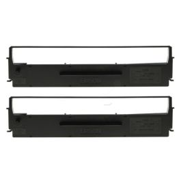 Ruban d'origine C13S015613 Epson - noir - pack de 2