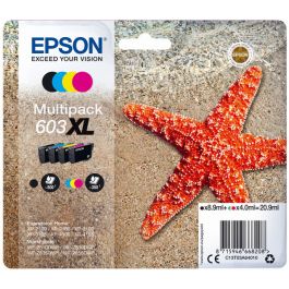 Cartouches d'origine C13T03A64010 / 603XL Epson - multipack 4 couleurs : noire, cyan, magenta, jaune