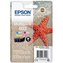 Cartouches d'origine C13T03U54020 / 603 Epson - multipack 3 couleurs : cyan, magenta, jaune