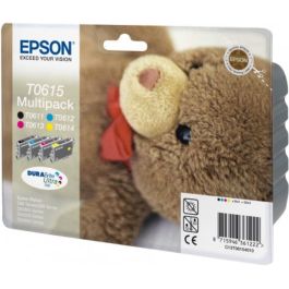 Cartouches d'origine C13T06154010 / T0615 Epson - multipack 4 couleurs : noire, cyan, magenta, jaune