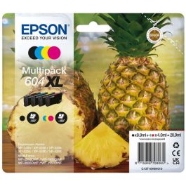 Cartouches d'origine C13T10H64010 / 604XL Epson - multipack 4 couleurs : noire, cyan, magenta, jaune