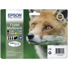 Cartouches d'origine C13T12854010 / T1285 Epson - multipack 4 couleurs : noire, cyan, magenta, jaune