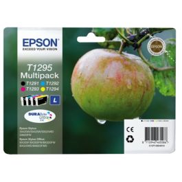 Cartouches d'origine C13T12954022 / T1295 Epson - multipack 4 couleurs : noire, cyan, magenta, jaune