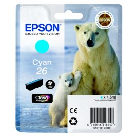 Cartouche d'origine C13T26124022 / 26 Epson - cyan