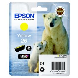 Cartouche d'origine C13T26144012 / 26 Epson - jaune