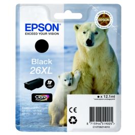 Cartouche d'origine C13T26214010 / 26XL Epson - noire