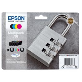 Cartouches d'origine C13T35864020 / 35 Epson - multipack 4 couleurs : noire, cyan, magenta, jaune