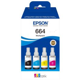 Cartouches d'origine C13T664640 / 664 Epson - multipack 4 couleurs : noire, cyan, magenta, jaune