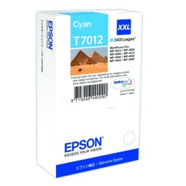 Cartouche d'origine C13T70124010 / T7012 Epson - cyan