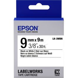 Ruban d'origine C53S653003 / LK-3WBN Epson - noir, blanc