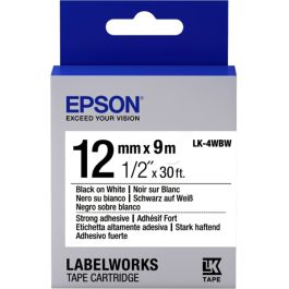 Ruban d'origine C53S654016 / LK-4WBW Epson - noir, blanc