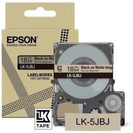 Ruban cassette d'origine C53S672091 / LK-5JBJ Epson - noir