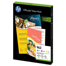 Cartouches d'origine 6JR42AE / 963 HP - multipack 3 couleurs : cyan, magenta, jaune