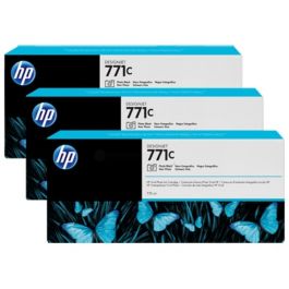 Cartouche d'origine B6Y37A / 771C HP - noire - pack de 3