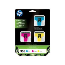 Cartouches d'origine CB333EE / 363 HP - multipack 3 couleurs : cyan, magenta, jaune
