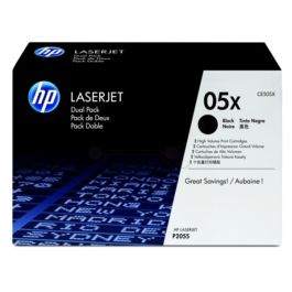 Toner d'origine CE505XD / 05XD HP - noir - pack de 2