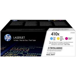 Toners d'origine CF252XM / 410X HP - multipack 3 couleurs : cyan, magenta, jaune