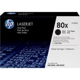 Toner d'origine CF280XD / 80X HP - noir - pack de 2