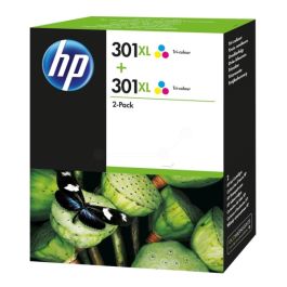 Cartouche d'origine D8J46AE / 301XL HP - multicouleur - pack de 2