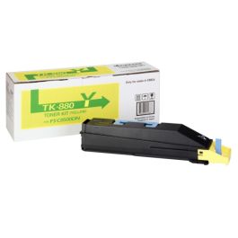 Toner d'origine 1T02KAANL0 / TK-880 Y Kyocera - jaune
