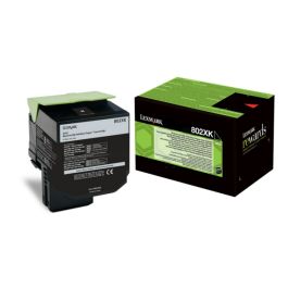 Toner d'origine 80C2XK0 / 802XK Lexmark - noir
