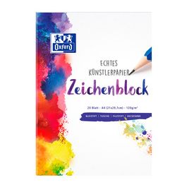 Oxford Bloc à dessin, format A4, uni, 120 g/m2