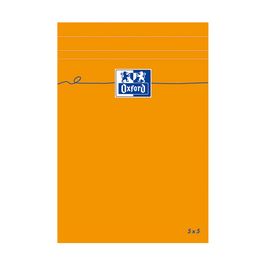 Oxford Bloc-notes, 110x170mm, quadrillé, 80 feuilles, orange
