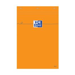 Oxford Bloc-notes, 210 x 315, quadrillé, 80 feuilles, orange