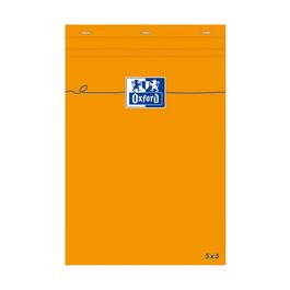 Oxford Bloc-notes, 85 x 120 mm, quadrillé,80 feuilles,orange