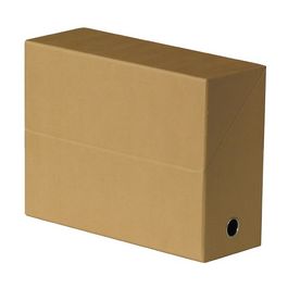 Oxford Boîte transfert toilée, format A4, havane x5