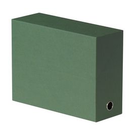 Oxford Boîte transfert toilée, format A4, vert foncé