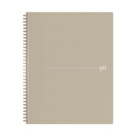 Oxford Cahier à spirales Origins, A4, quadrillé, beige