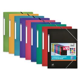 Oxford Chemise à élastique Memphis, A4, en PP, assorti x20