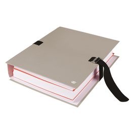 Oxford Chemise extensible à sangle, format A4, toilé, gris