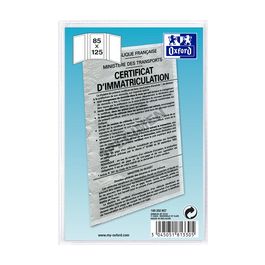 Oxford Etui de poche 3 volets, PVC, 0,20 mm, 85 x 125 mm