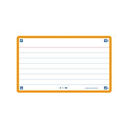 Oxford Fiches "Flash 2.0", 75 x 125 mm, uni, orange