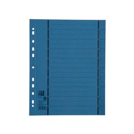 Oxford Intercalaire avec perforation, A4 extra large, bleu