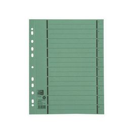 Oxford Intercalaire avec perforation, A4 extra large, vert
