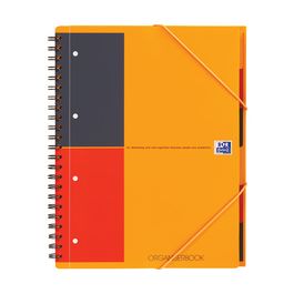 Oxford International Cahier "ORGANISERBOOK", A4+, ligné