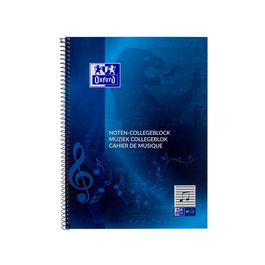 Oxford Noten-Collegeblock, DIN A4, 50 Blatt, Lineatur 14
