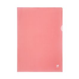 Oxford Pochettes coin Premium, A4, PVC, transparent, rouge