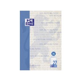 Oxford Schulblock "Recycling", DIN A4, 50 Blatt, Lineatur 27