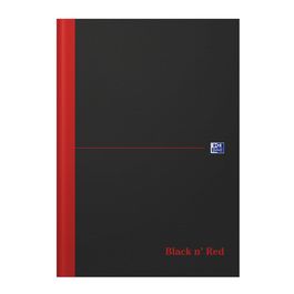 Oxford bloc-notes Black n' Red - à reliure, A4, ligné
