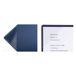 PAGNA Bewerbungsmappe "Stream", DIN A4, dunkelblau