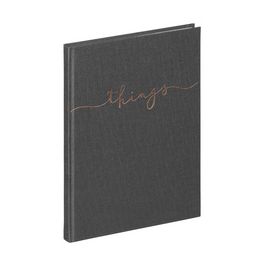 PAGNA Carnet de notes "things", A5, uni, gris