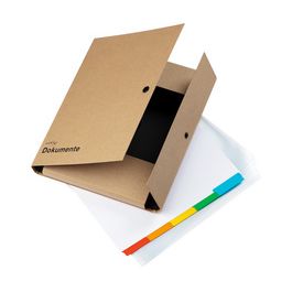 PAGNA Dokumentenmappe, DIN A4, Füllhöhe: 20 mm, Kraftpapier