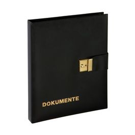 PAGNA Dokumentenmappe, Kunstleder, DIN A4, schwarz