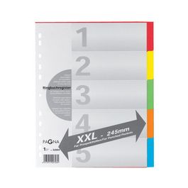 PAGNA Intercalaires en carton, A4, 5 touches, extra large