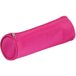 PAGNA trousse ronde tendance, en nylon, rose foncé