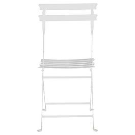 PAPERFLOW Chaise pliante d'extérieur EDEN, set de 2, blanc